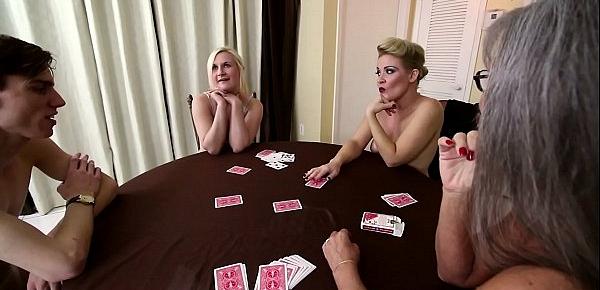  Family Strip Poker Game With Mom, Brother, and Sister
